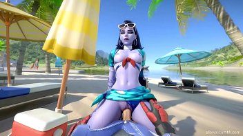 Widowmaker fucked beach animation